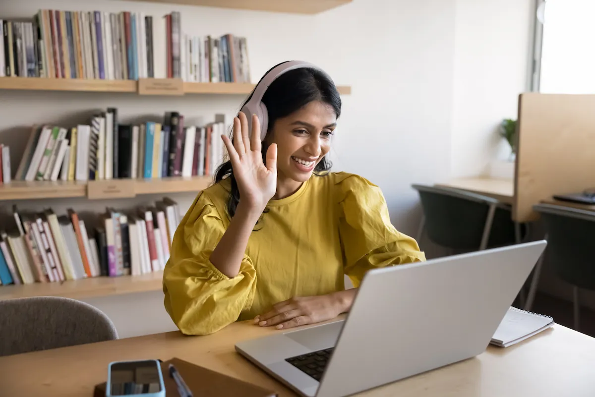Online tutoring session